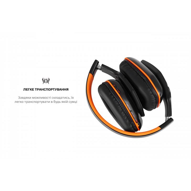 Гарнитура Kotion EACH B3506 Black/Orange (KTB3506BT) Bluetooth Фото: 4