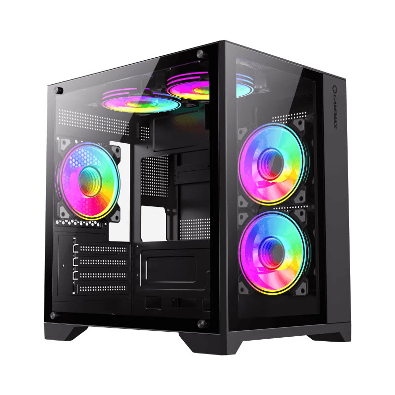Компьютер STALKER (Infinity Mini Black): AMD Ryzen 5 8400F, GeForce RTX 5060, Mini-Midi-Full-Tower Фото: 1