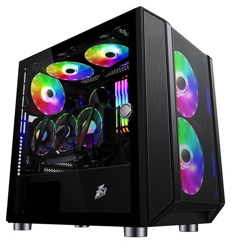 Компьютер Б/У 1st Player D3 3F2-PLUS Blue: AMD Ryzen 5 2600, Mini-Full-Tower Фото: 1