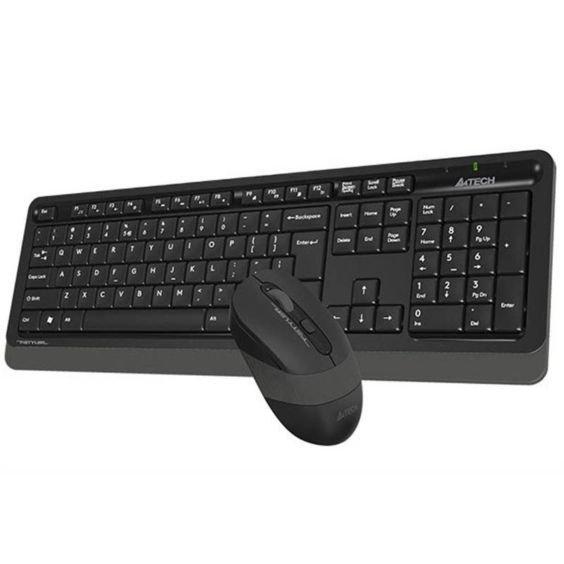 Комплект (клавиатура+мышь) A4Tech FG1012S Black/Grey USB беспроводные Фото: 2