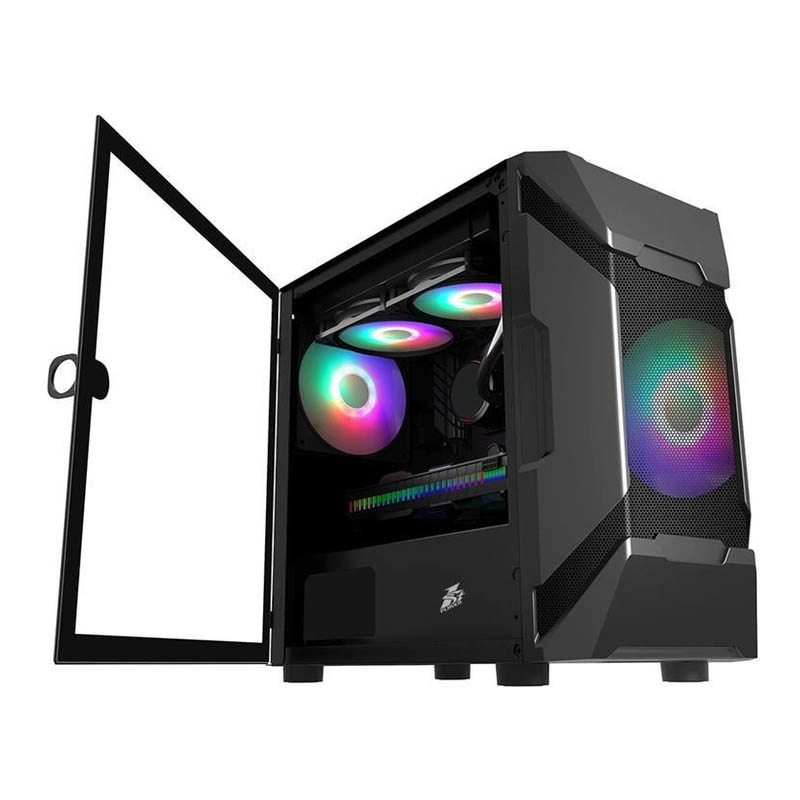 Компьютер 1stPlayer D3 A-F2P-F2-BK Black: Intel Core i5-10400F, GeForce GTX 1060, Mini-Full-Tower Фото: 1