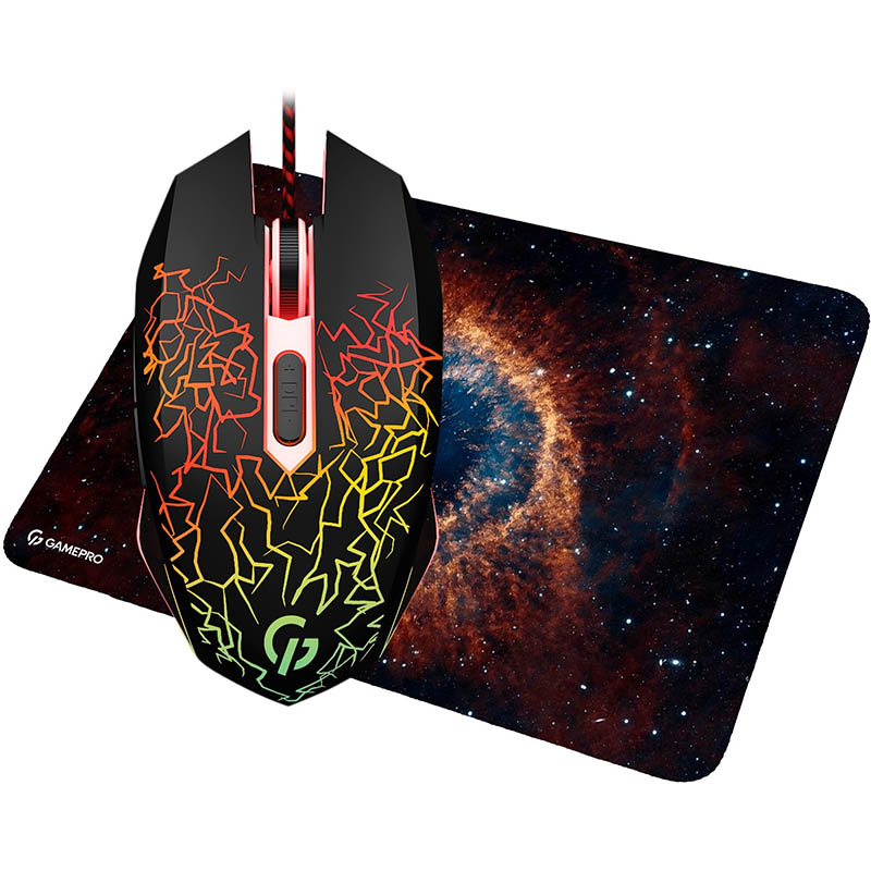 Мышь GamePro GS347 Black USB + коврик Фото: 1