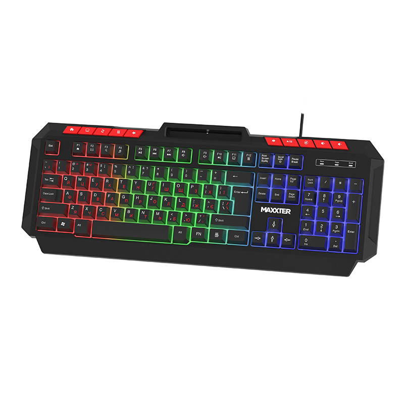 Клавиатура Maxxter KBG-UML-02B-UA Black Фото: 1
