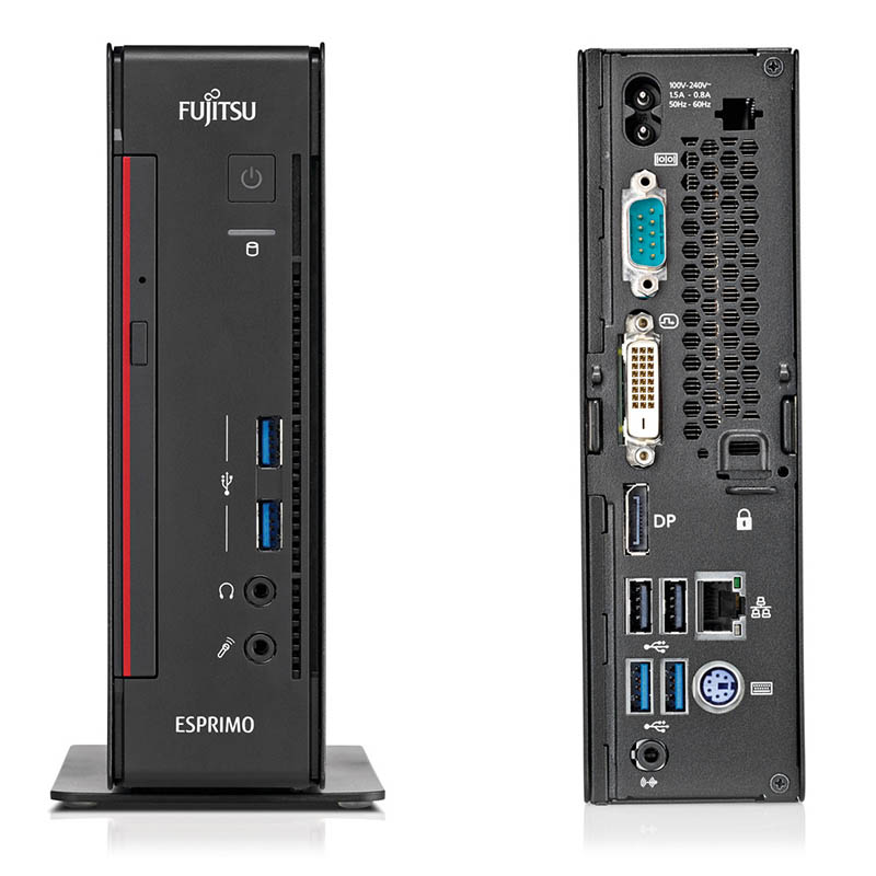 Компьютер Б/У Fujitsu Esprimo Q556/2: Intel Core i5-7400T, DDR4 8 GB, Intel HD, Micro-Nettop/USFF Фото: 1
