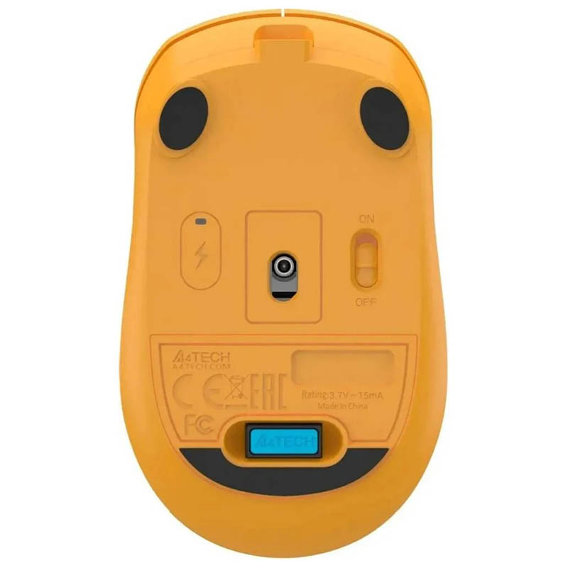 Мышь A4Tech FG15CS Air2 Yellow беспроводная Фото: 3