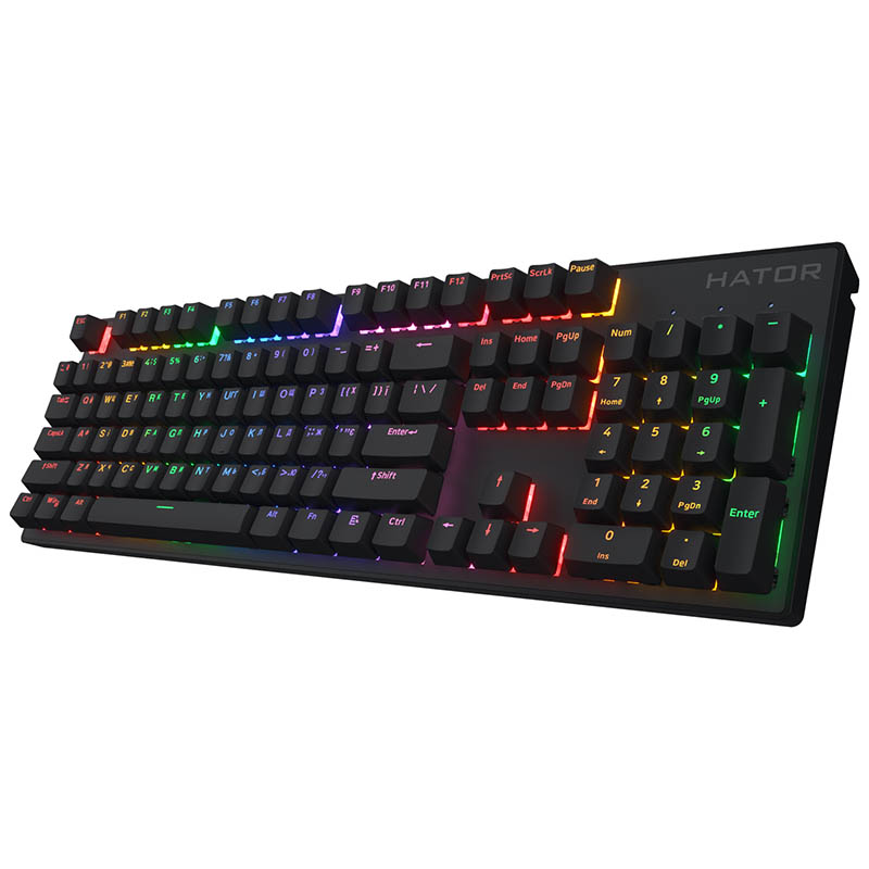 Клавиатура Hator Icefall Mecha Wireless Rainbow Black (HTK204UA) беспроводная Фото: 2