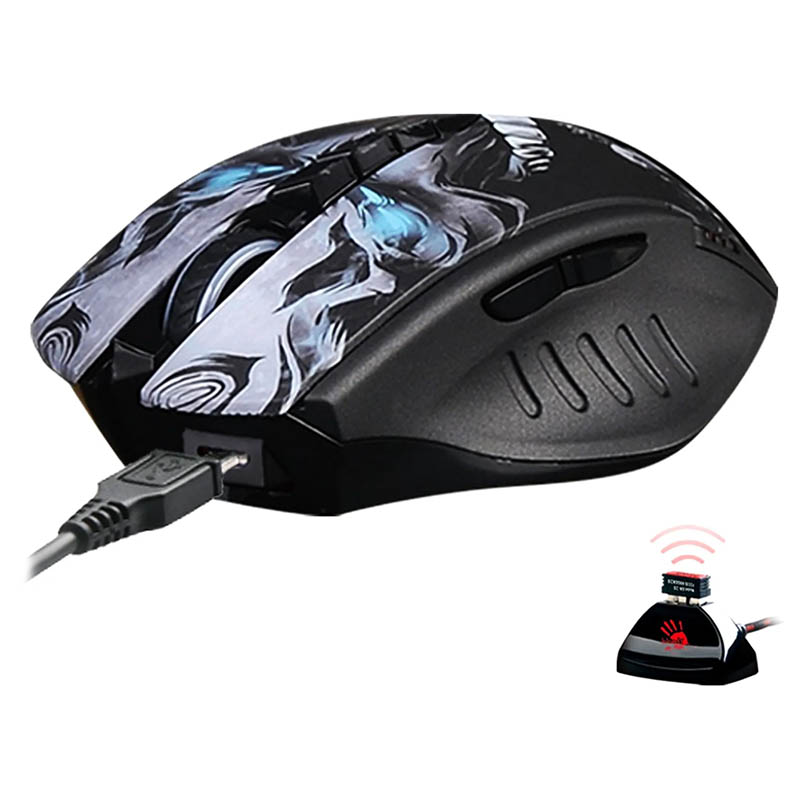 Мышь A4Tech R80 Plus Bloody (Skull) Black USB Фото: 2