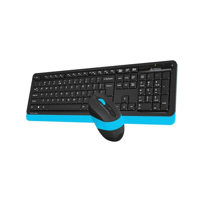 Комплект (клавиатура+мышь) A4Tech FG1010 Black/Blue USB беспроводные Фото: 1