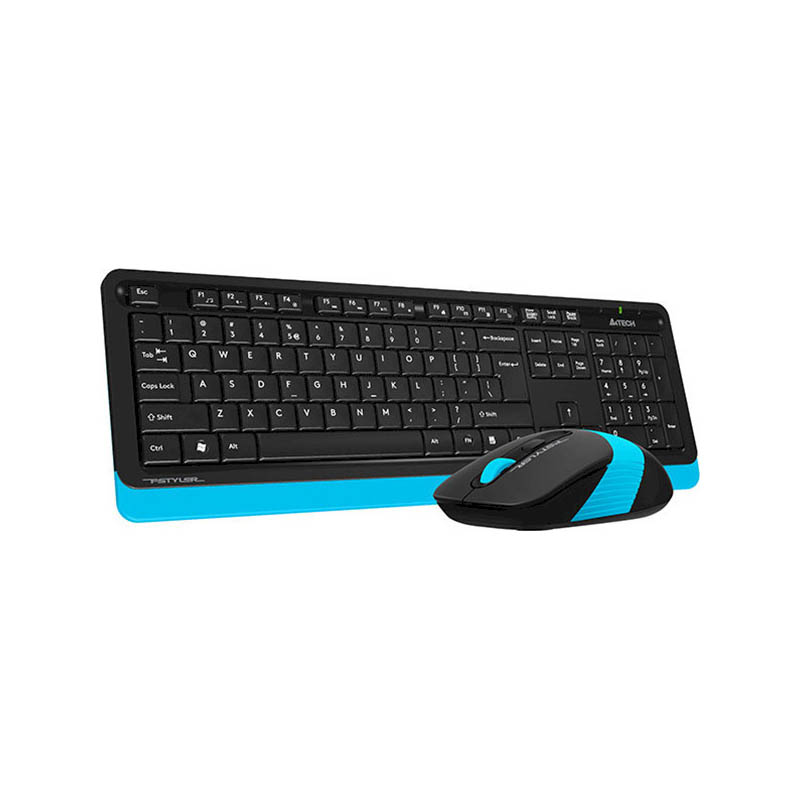 Комплект (клавиатура+мышь) A4Tech FG1010 Black/Blue USB беспроводные Фото: 2