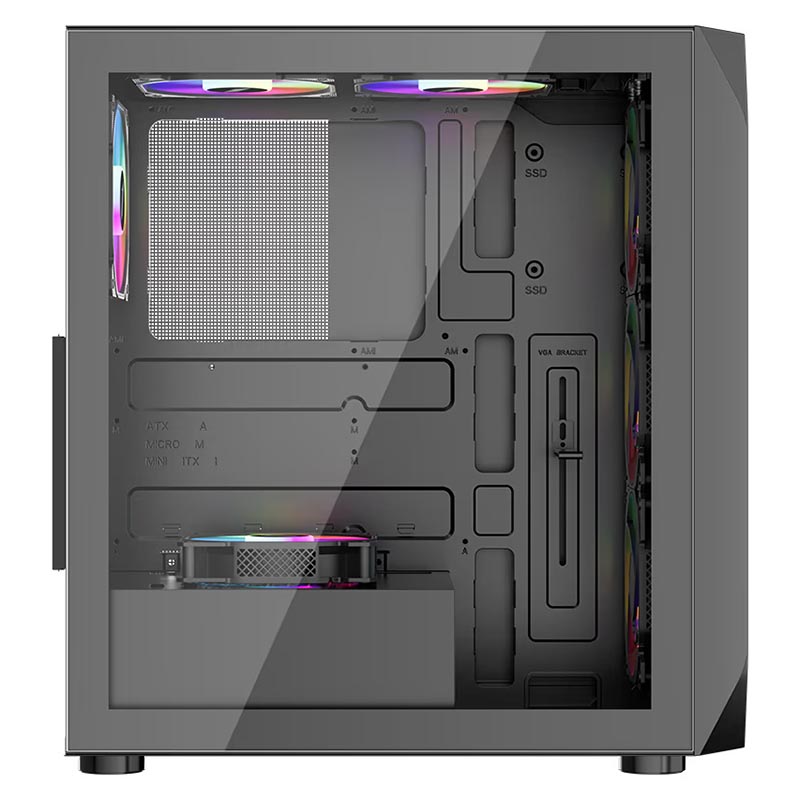 Компьютер 1stPlayer AY7-4F1 Black: Intel Core i5-10400F, GeForce RTX 1660 Ti, Mini-Full-Tower Фото: 4