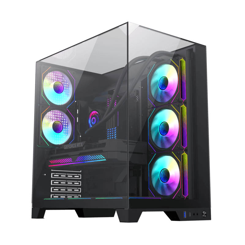 Компьютер FORSAGE (Infinity Plus BK Black): AMD Ryzen 5 5500, GeForce GTX 1070, Mini-Midi-Full-Tower Фото: 1