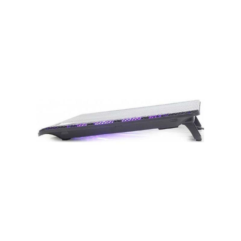 Охлаждающая подставка для ноутбука Gembird NBS-2F15-01 Black 15.6 Фото: 2