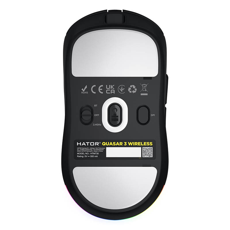 Мышь Hator Quasar 3 Wireless Black (HTM730) беспроводная Фото: 4