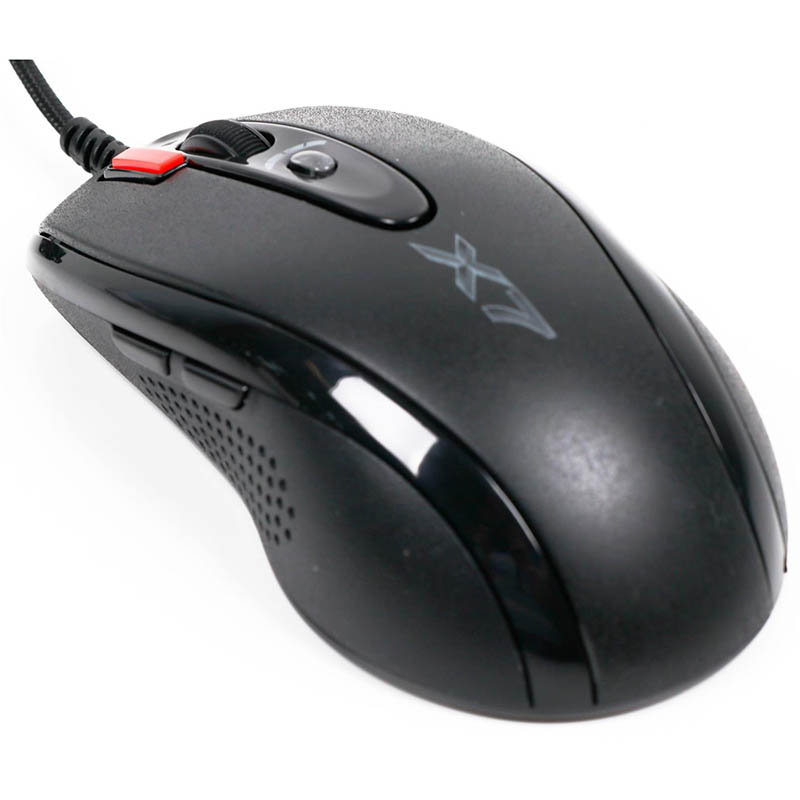 Мышь A4Tech X-710BK Black USB + коврик A4Tech X7-200MP Фото: 2