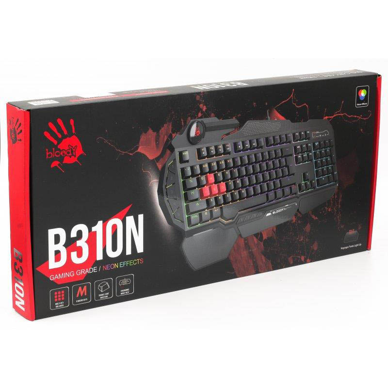 Клавиатура Bloody B310N Black USB Фото: 4
