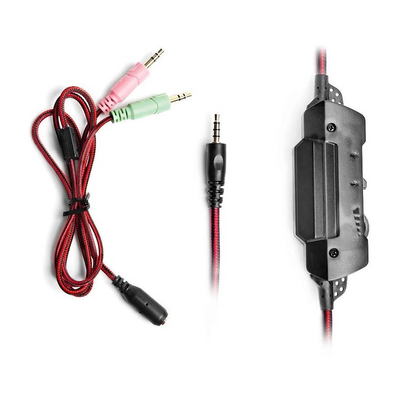 Гарнитура REAL-EL GDX-7600 Black/Red Фото: 4