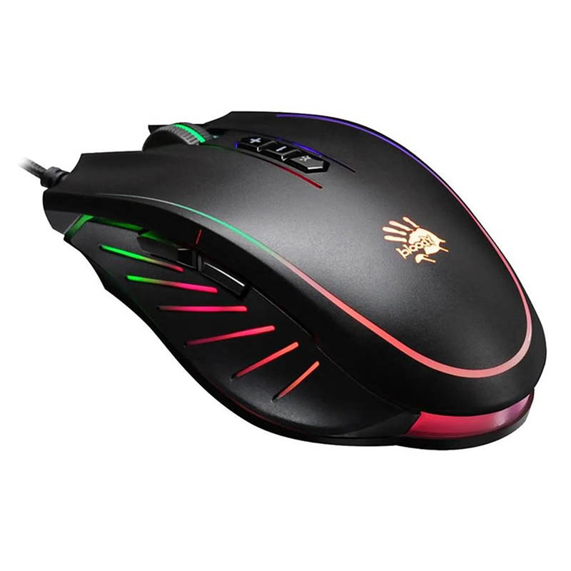 Миша Bloody Q81 Neon XGlide Curve Black Фото: 3