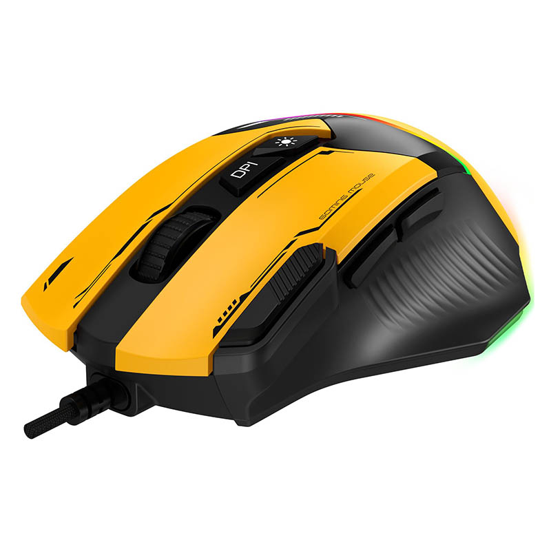 Миша GamePro GM300BL Yellow-Black Фото: 2