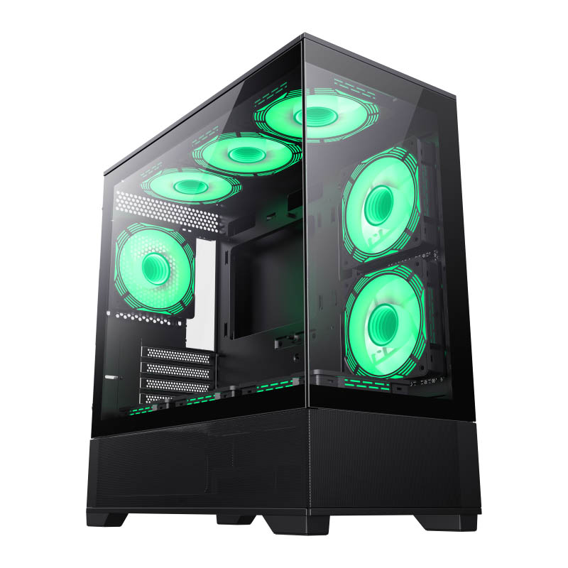 Компьютер HUNTER (Vista MB Black): AMD Ryzen 5 5500, AMD Radeon RX 6600, Mini-Midi-Full-Tower