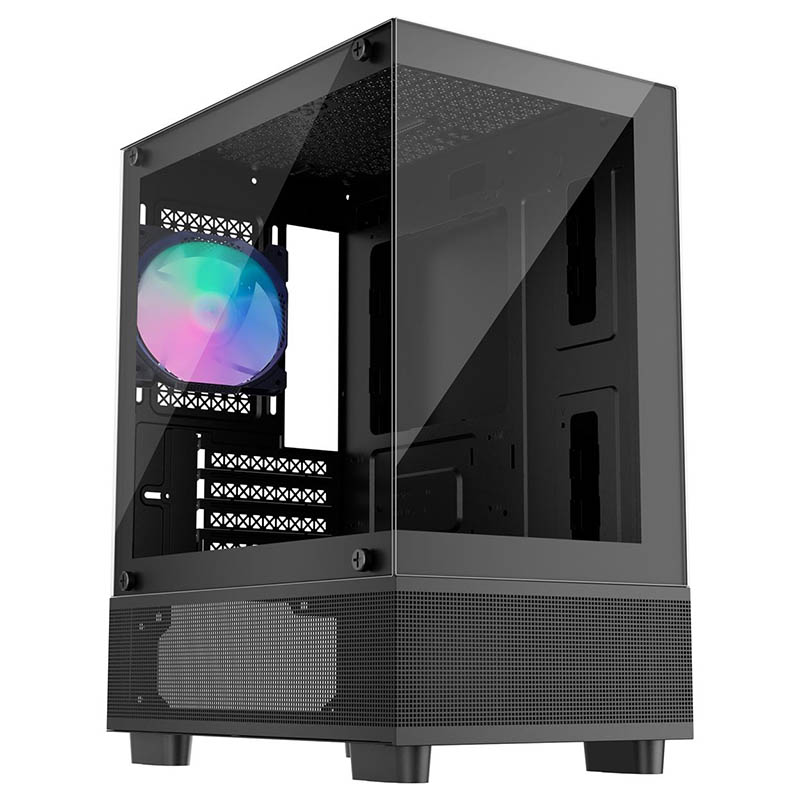 Компьютер FORSAGE Mi2 (Mi2-A-BK-2F7R-1F7 Black): AMD Ryzen 5 5500, GeForce GTX 1660 Super, Mini-Midi-Full-Tower