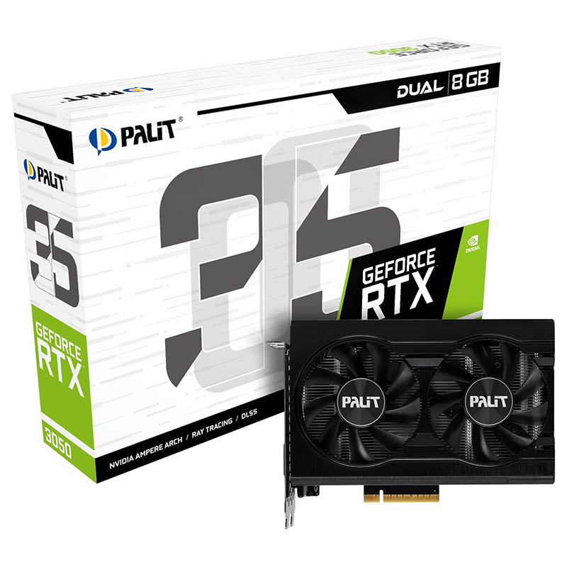 Видеокарта новая GeForce RTX 3050 PALIT GDDR6 8GB