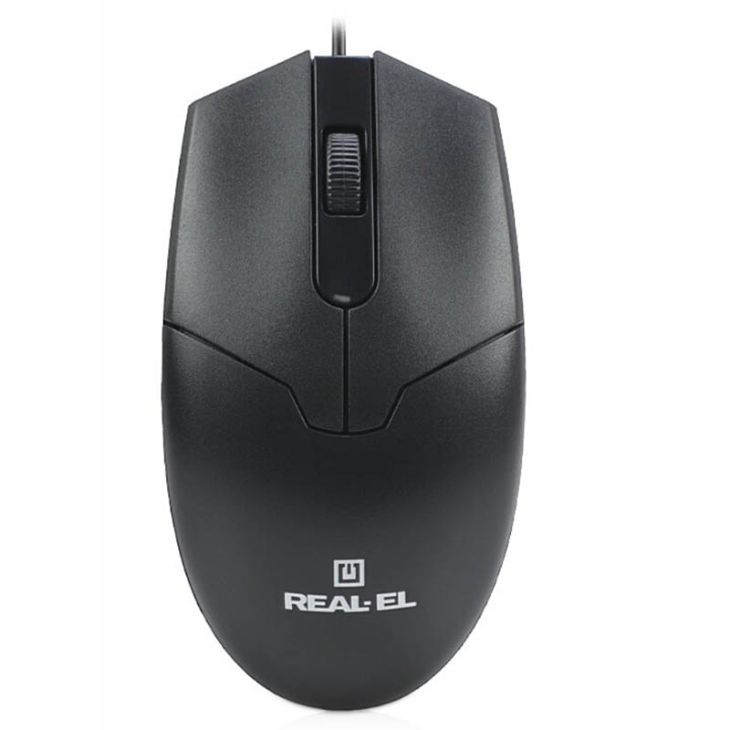 Мышь REAL-EL RM-208 Black (EL123200030)