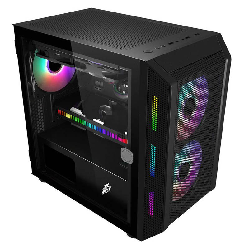 Компьютер Б/У 1st Player D3 3F2-PLUS Blue: AMD Ryzen 5 2600, Mini-Full-Tower