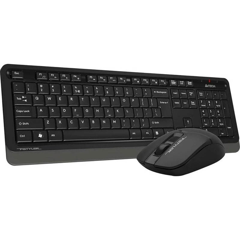 Комплект (клавиатура+мышь) A4Tech FG1012S Black/Grey USB беспроводные