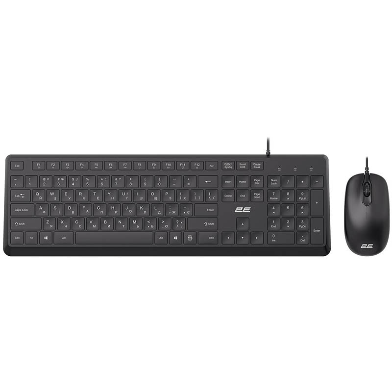 Комплект (клавиатура+мышь) 2E MK405 (2E-MK405UBK_UA) USB Black