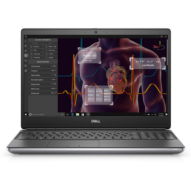 Ноутбук Б/У 17.3 Dell Precision 7750: Intel Core i7-10750H, DDR4 32 GB, SSD 512 GB, nVidia Quadro RTX 3000, IPS, Full HD, Key Light