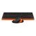 Комплект (клавиатура+мышь) A4Tech Fstyler FG1010 Orange USB беспроводные