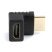 Адаптер Cablexpert HDMI - HDMI, M/F, Г-образнbй, чорний (A-HDMI270-FML) пакет