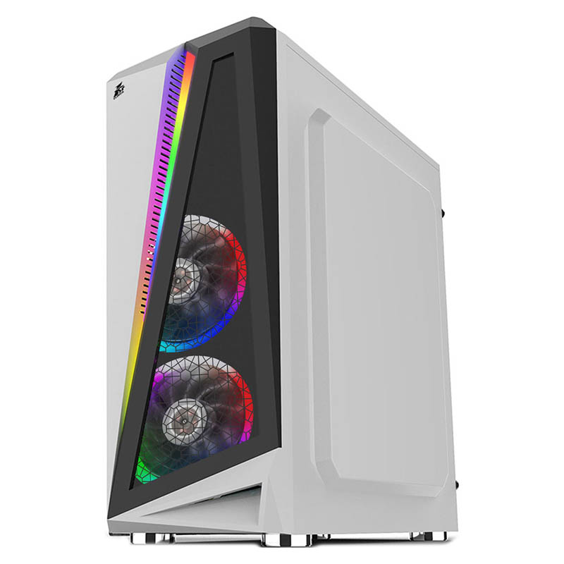 Комп`ютер 1stPlayer R5 3R1-WH Color LED White: AMD Ryzen 5 5500, GeForce RTX 3050, Mini-Full-Tower