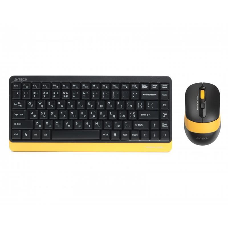 Комплект (клавиатура+мышь) A4Tech FG1110 Bumblebee USB беспроводные