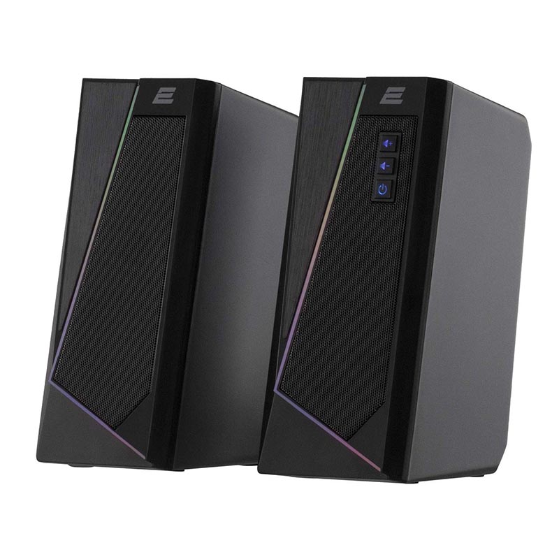 Колонки 2.0 2E PCS233 RGB Black (2E-PCS233BK)