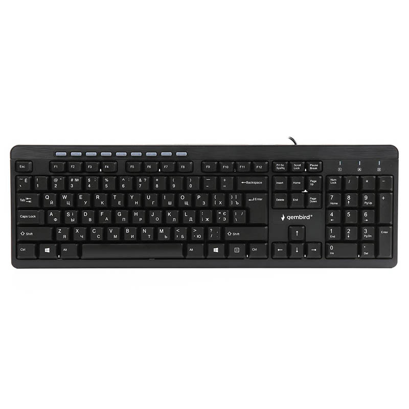 Клавиатура Gembird KB-UM-106-UA Ukr Black