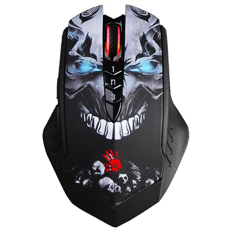Мышь A4Tech R80 Plus Bloody (Skull) Black USB