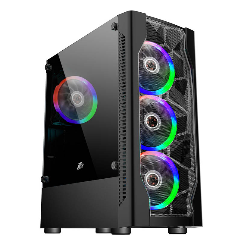 Компьютер FORSAGE (D4 4R1-BK Color LED Black): AMD Ryzen 5 5500, GeForce GTX 1660 Super, Mini-Midi-Full-Tower