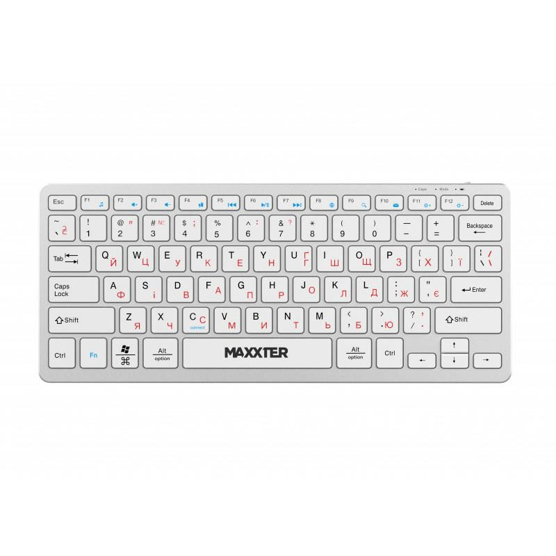 Клавиатура Maxxter KBW-C01S-UA Silver беспроводная