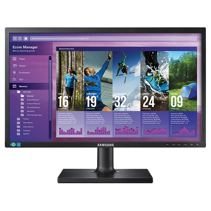 Монитор Б/У 27 Samsung S27E650D, Широкий