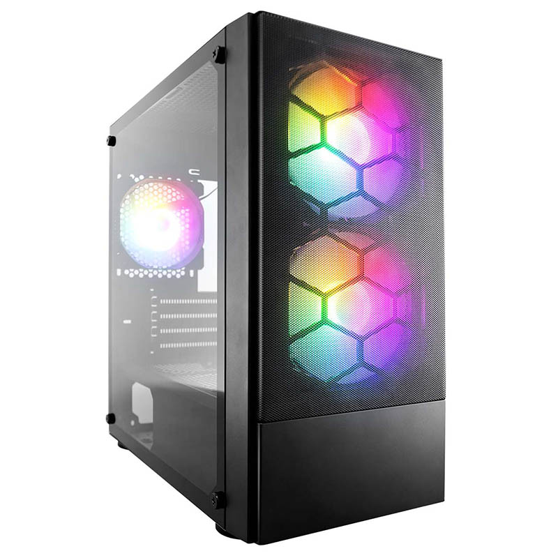 Компьютер FORSAGE (X4-M-BK-2F1P-1F1 Black): AMD Ryzen 5 5500, GeForce GTX 1070 Ti