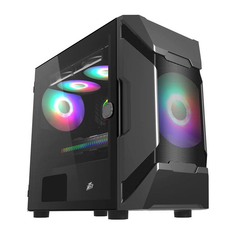 Компьютер 1stPlayer D3 A-F2P-F2-BK Black: Intel Core i5-11400F, Mini-Full-Tower