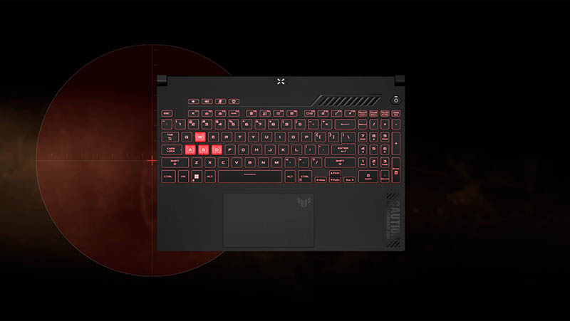 Asus TUF Gaming A15 keyboard